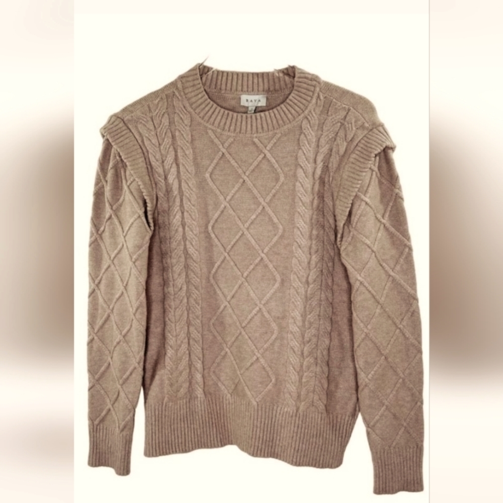 Raya Ruffle Shoulder Sweater